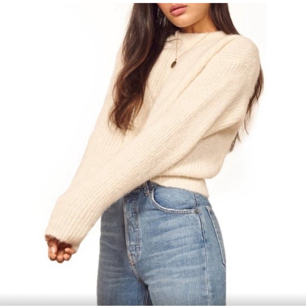 SOLD Reformation baby alpaca knit sweater